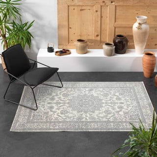 Светлосив килим със смес от памук 140x200 cm Persan – douceur d'intérieur