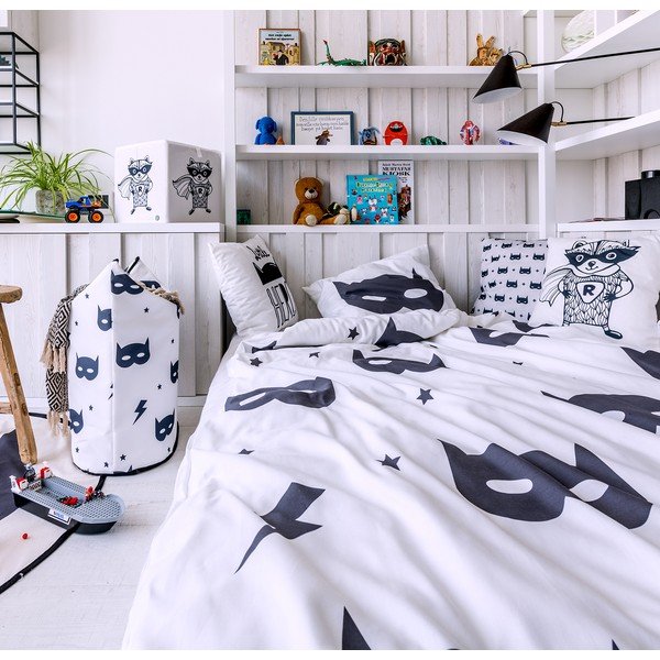 Спално бельо от памучен сатен Fox Hero, 100 x 130 cm - Butter Kings-image-1