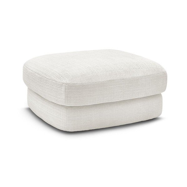 Бяла шенилова табуретка Leonore – Bobochic Paris