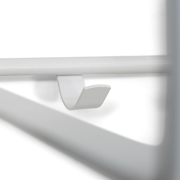 Бяла метална стенна закачалка с рафт 100 cm Rex – Spinder Design-image-2