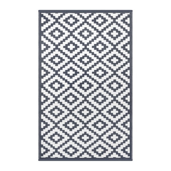 Сив и бял реверсивен килим за открито Charro, 150 x 240 cm - Green Decore