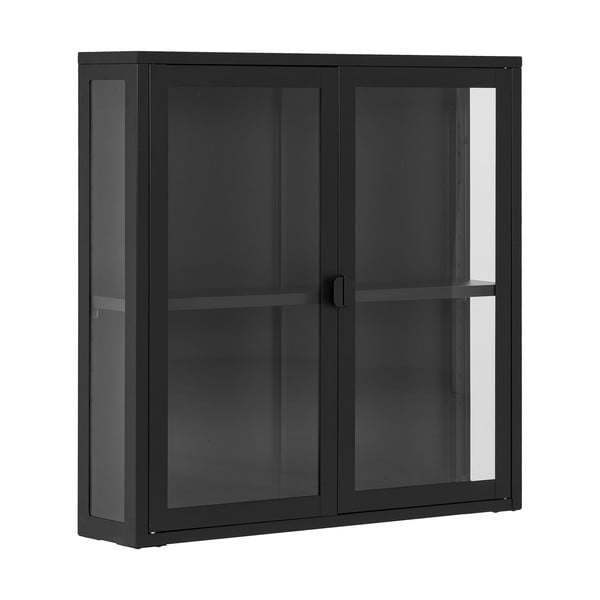 Черна метална висяща витрина 80x80 cm Brisbane – House Nordic-image-1