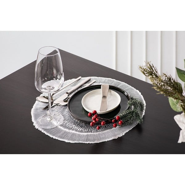 Сребърна подложка за хранене , ⌀ 38 cm - Tiseco Home Studio-image-1