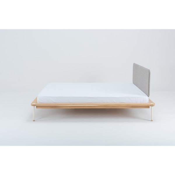 Двойно легло от дъбова дървесина , 140 x 200 cm Fina - Gazzda-image-4