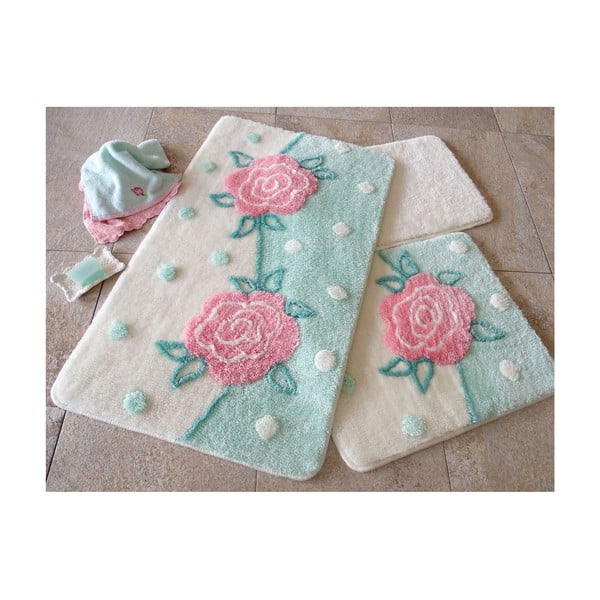 Комплект от 3 килимчета за баня Rosies - Unknown