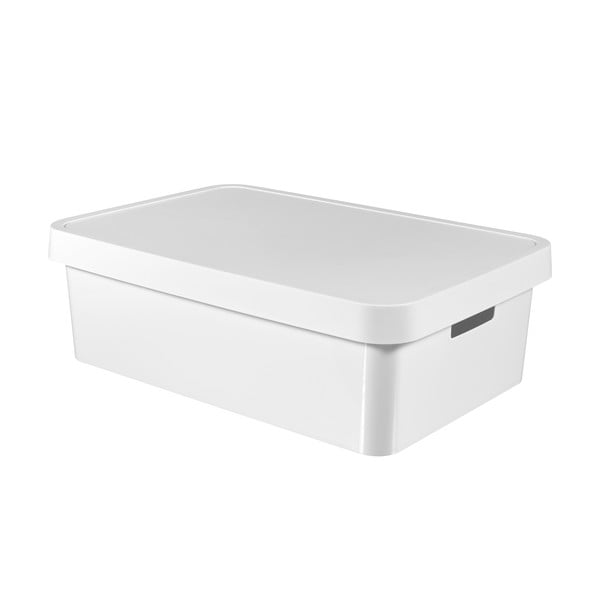Бяла кутия за съхранение с капак , 30 л Infinity - Curver