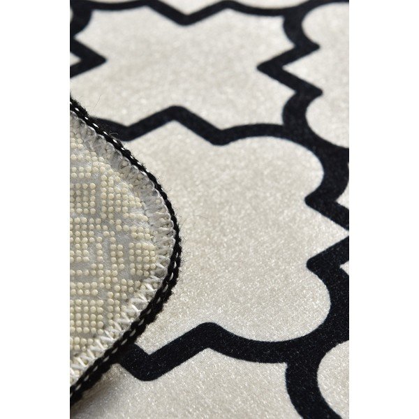 Черен/бежов килим за баня 40x60 cm Kupa – Foutastic-image-2