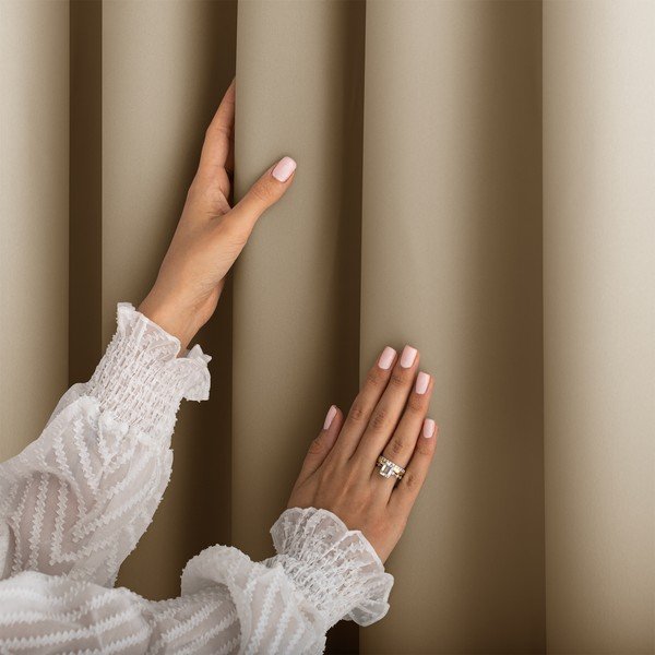 Бежово затъмняващо перде 140x250 cm Carli Tie – Restilo-image-2