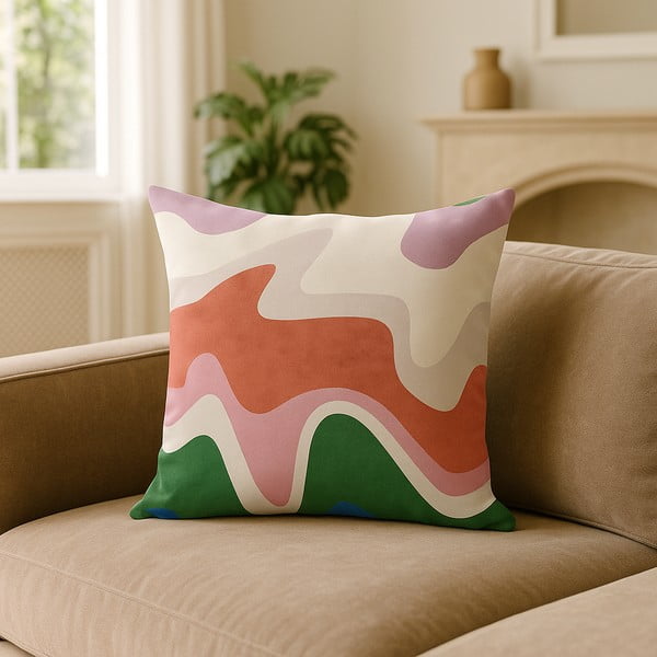 Калъфка за възглавница 43x43 cm Squiggly Breeze – Mila Home-image-3