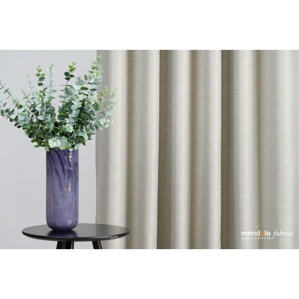 Бежова завеса 140x260 cm Teorema - Mendola Fabrics-image-3
