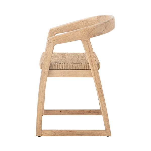 Трапезен стол от масивно каучуково дърво в естествен цвят Serrone – Bloomingville-image-4