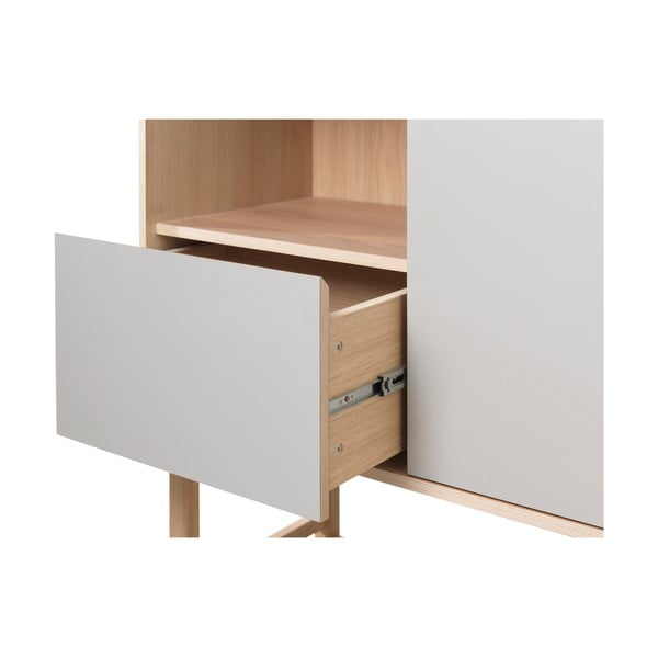 Сив скрин с чекмеджета Bilbao - Unique Furniture-image-3