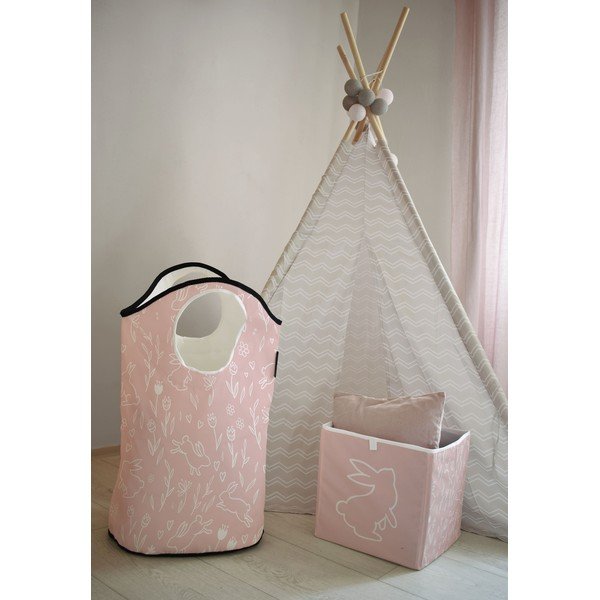 Розов плат бебе съхранение кутия Sweet Bunnies - Butter Kings-image-1