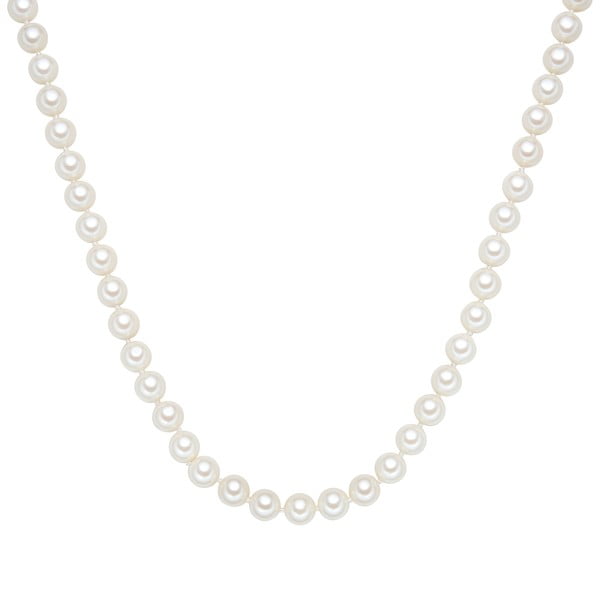 Perlový náhrdelník Muschel, bílé perly 8 mm, délka 60 cm