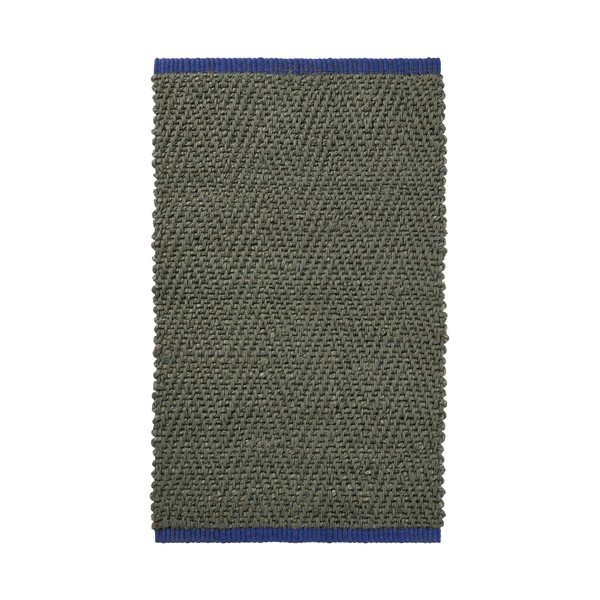 Тъмнозелен килим от юта 50x80 cm Notes – Mette Ditmer Denmark