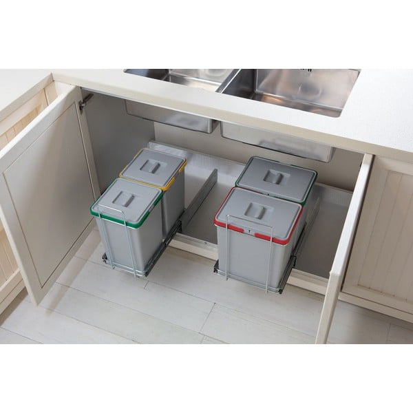 Пластмасов контейнер за сортирани отпадъци/вграден 26 л Ecofil - Elletipi-image-1