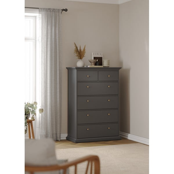 Сив висок скрин 96x140 cm Paris – Tvilum-image-1