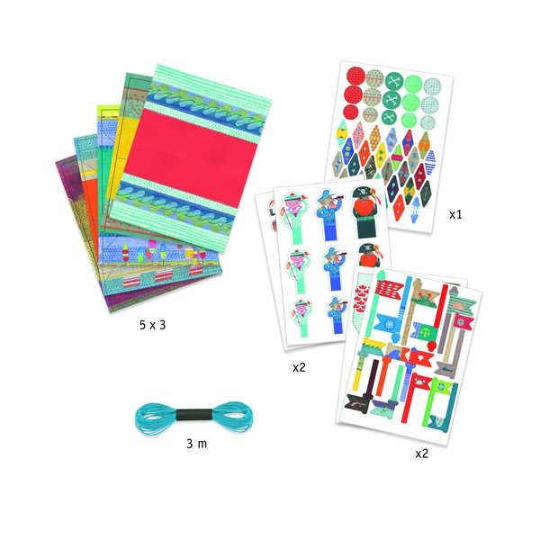 Комплект оригами от водоустойчива хартия с аксесоари - Djeco-image-1