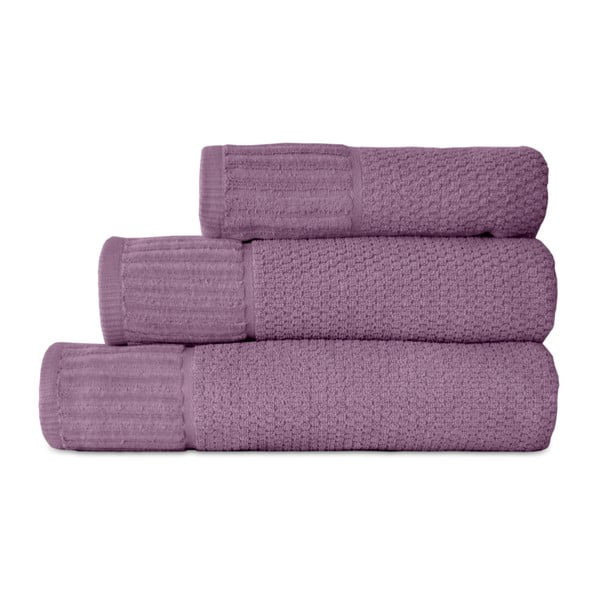 Sada 3 fialových ručníků Artex Suprem