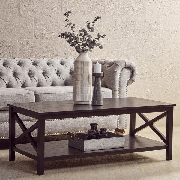 Черна масичка за кафе 60x120 cm Heritage – Premier Housewares-image-4