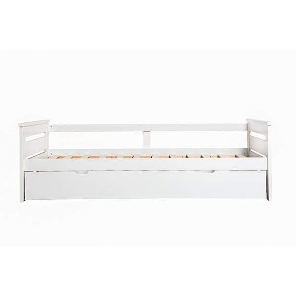 Бяло детско легло с разтегателно легло Perle, 90 x 190 cm Perlé - Marckeric