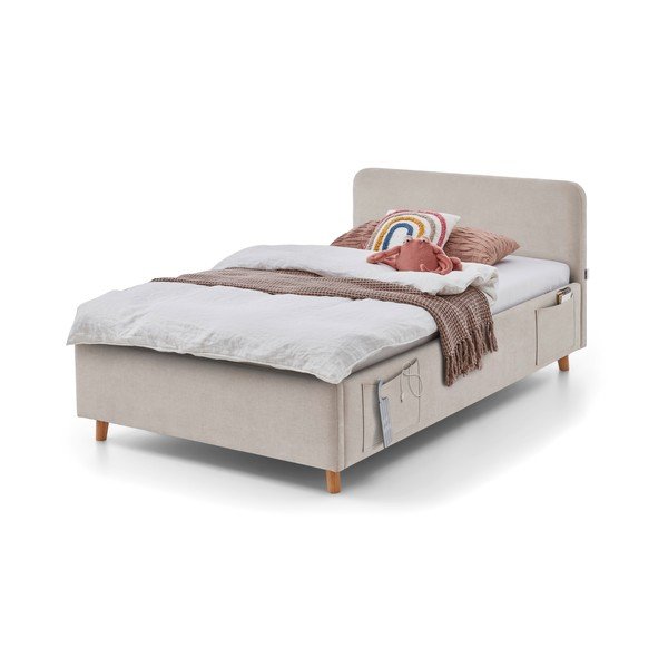 Бежово детско легло 120x200 cm без ламелно дъно Cosy – Meise Möbel-image-4