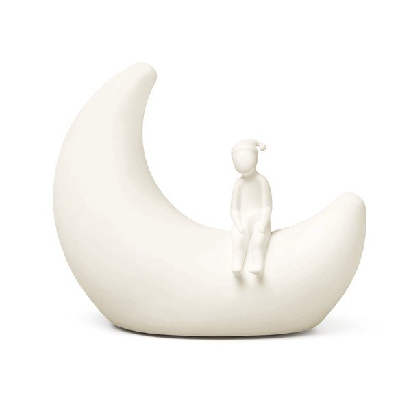 Детска нощна лампа в цвят слонова кост Moon Off-White – Cam Cam Copenhagen