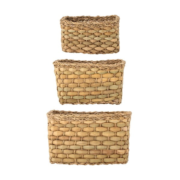 Кошници в комплект от 3 бр. от морска трева 26x16x16 cm Ramon – Bloomingville-image-3