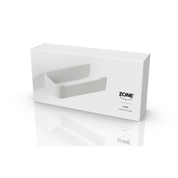 Бял стенен метален държач за тоалетна хартия Ume – Zone-image-3