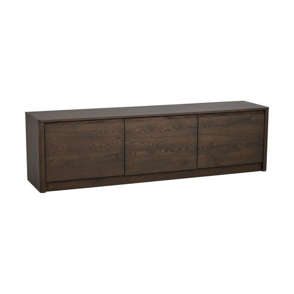 Скрин от декор от дъб  в тъмно естествен цвят 180x50x40 cm Melstone – Rowico
