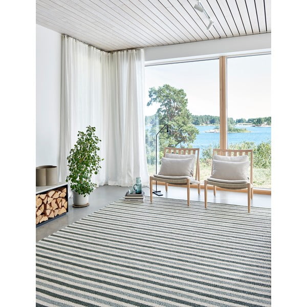 Зелен и кремав килим за открито и закрито 70x120 cm Teo Sage – Pappelina-image-2