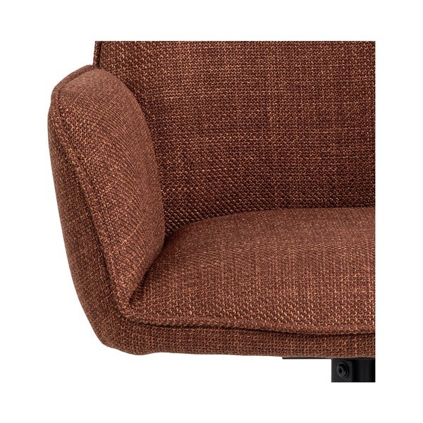 Тапицирани трапезни столове в комплект с подлакътници 2 бр. в тухлен цвят Glenda – Actona-image-4