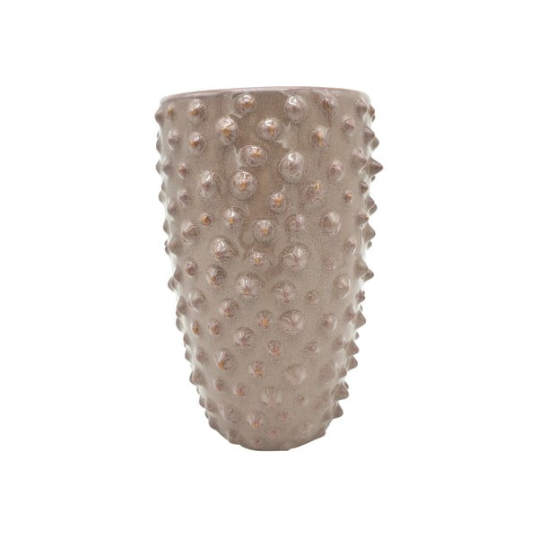 Сиво-розова керамична ваза, височина 25 cm Spotted - PT LIVING