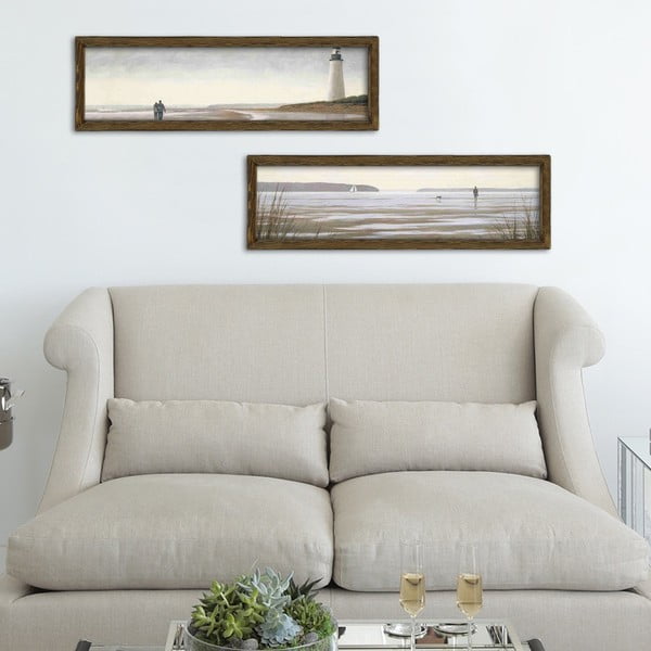 Картини в комплект от 2 бр. 70x19 cm Shore - Wallity-image-1