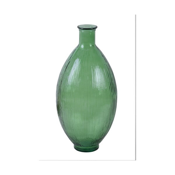 Зелена ваза от рециклирано стъкло Ares, височина 59 cm - Ego Dekor