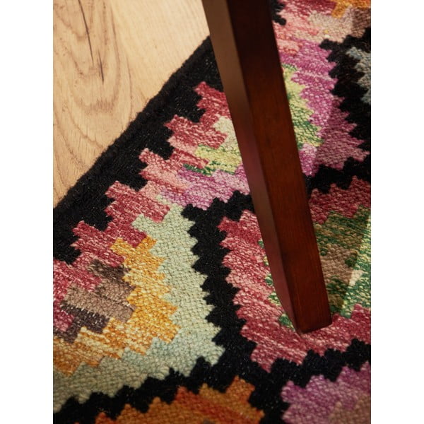 Двустранна ръчно изработена вълнена пътека 60x190 cm Kamal Zara – Nouristan-image-4