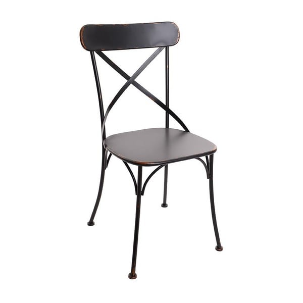 Černá kovová židle InArt Antique
