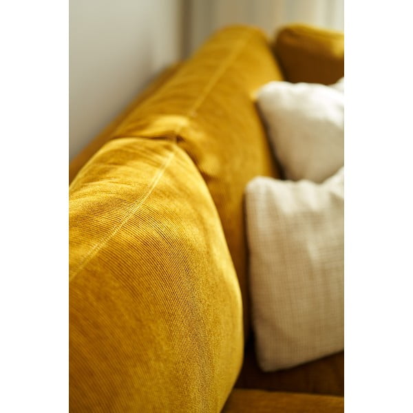 Тъмножълт ъглов диван Sigge - Sits-image-3