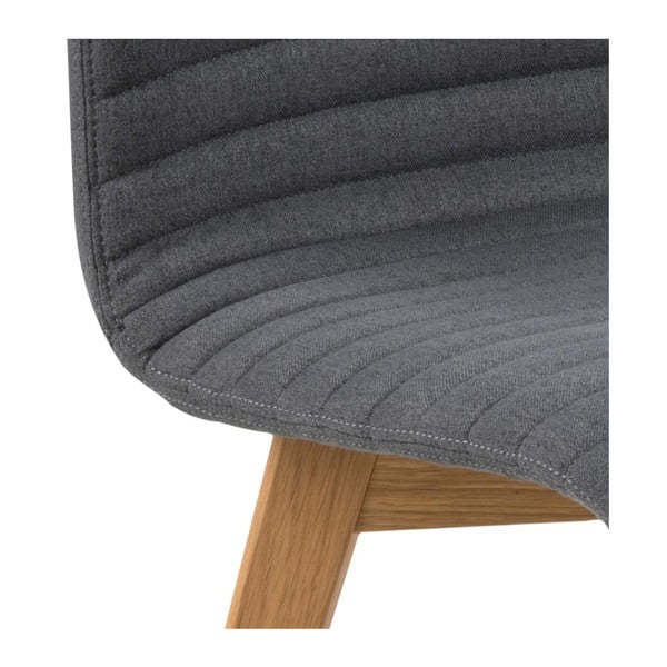 Комплект от 2 антрацитно сиви трапезни стола Arosa - Actona-image-4