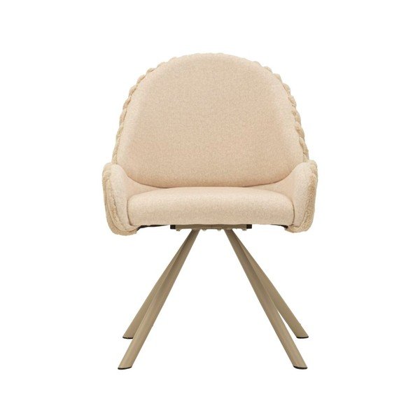 Кремави тапицирани трапезни столове в комплект с подлакътници 2 бр. Stockholm – Mauro Ferretti-image-2