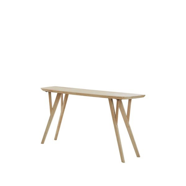 Конзолна маса от масивно манго в естествен цвят 44x160 cm Quenza – Light & Living