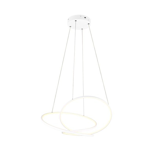 Бяло LED затъмняващо се висящо осветително тяло Darvin – Trio-image-2