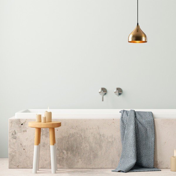 Висящо осветително тяло  в златист цвят с метален абажур ø 18 cm Tattoo – Opviq lights-image-1