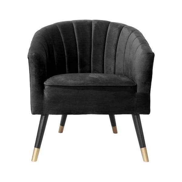 Кресло от черно кадифе Royal - Leitmotiv