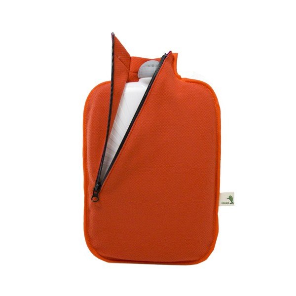 Ohřívací lahev s oranžovým softshellovým obalem Hugo Frosch 