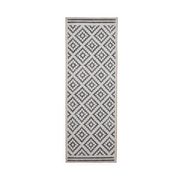Сива пътека подходяща за пране 76x230 cm Coral Grey – Think Rugs