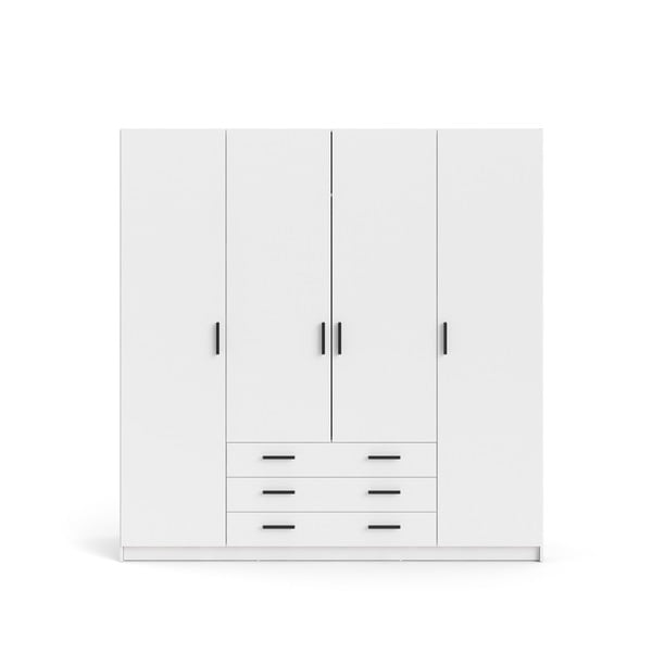 Бял гардероб 196x200 cm Sprint - Tvilum