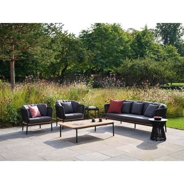 Тъмносив градински диван Omer - Diphano-image-1