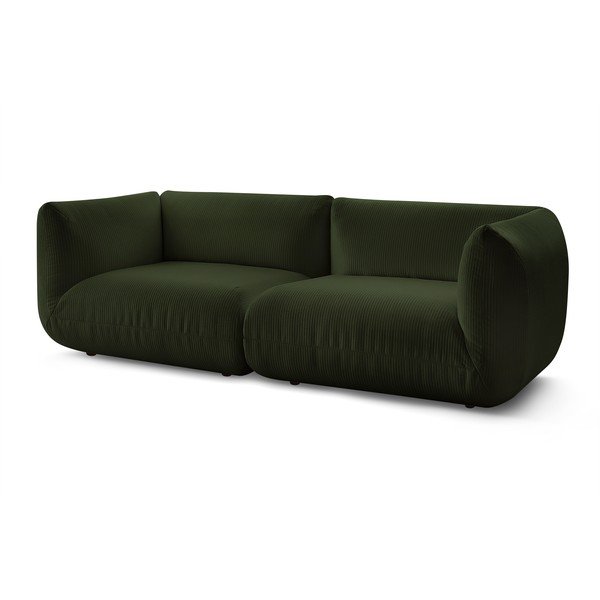 Зелен велурен диван 260 cm Lecomte - Bobochic Paris-image-3