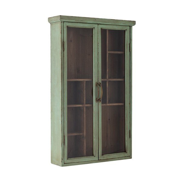 Зелена витрина от масивна ела 13,5x80 cm Hazem – Bloomingville-image-2